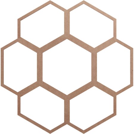 Ekena Millwork Florin Wood Fretwork Pierced Ceiling Medallion, Wood (Paint Grade), 30"OD x 10 1/2"ID x 3/8"T CMWP30X30X0375FOMF
